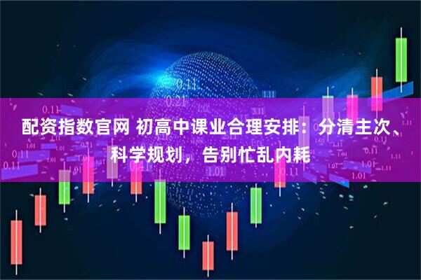 配资指数官网 初高中课业合理安排：分清主次、科学规划，告别忙乱内耗